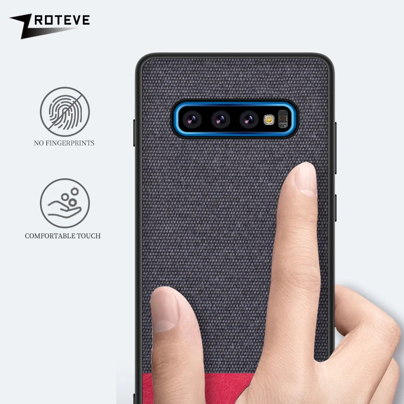 Тканевые Чехлы для samsung S10 S9 S8 Plus края из ТПУ холст задняя крышка для samsung Galaxy Note 8 9 S10e S9 S8 S7 Edge чехол