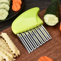 potato cutter stainless steel wavy knife french fry chip cutter kitchen vegetable slicer cutting tools cooking