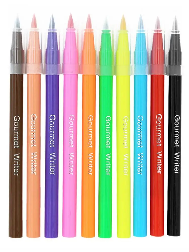 

New Edible Pigment Pen Food Drawer Color DIY Pencil Marker Cake Biscuit Cookie Painting Decorating Tool Bake Kitchen Accessories