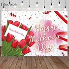 Спасибо за любовь Счастливый День матери фон я люблю тебя красный тюльпан цветок декор вечерние фотография фон