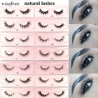 Visofree ресницы 10-13 мм норковые ресницы натуральные мягкие искусственные ресницы без жестокости норковые ресницы макияж Искусственные ресницы