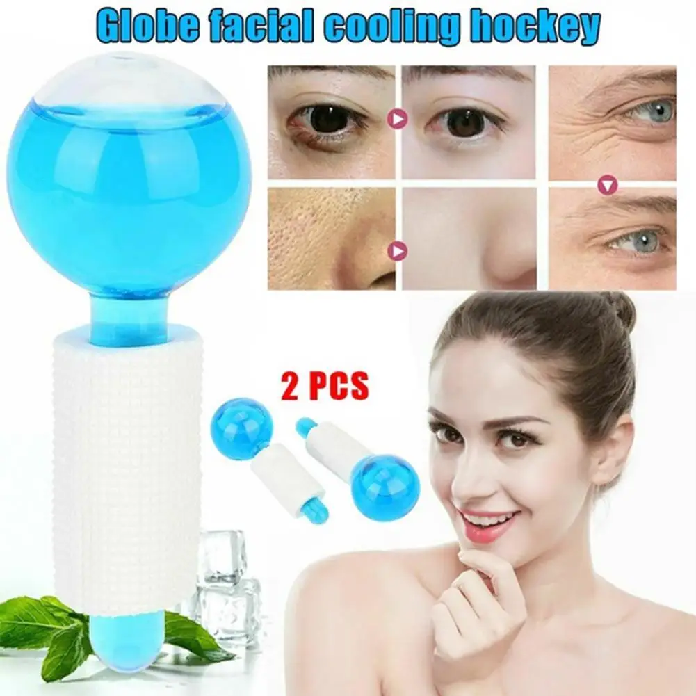 

Korean Beauty Massage Roller Ice Hockey Globes Eye Energy Crystal Ball Scraping Massager Glass C0Y6