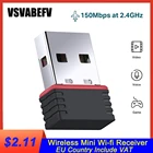 VSVABEFV USB2.0 WIFI адаптер 150 Мбитс Мини Миниатюрный аналоговый AP многофункциональная Сетевая Карта 802.11n 2,4 ГГц беспроводной Wi-Fi приемник