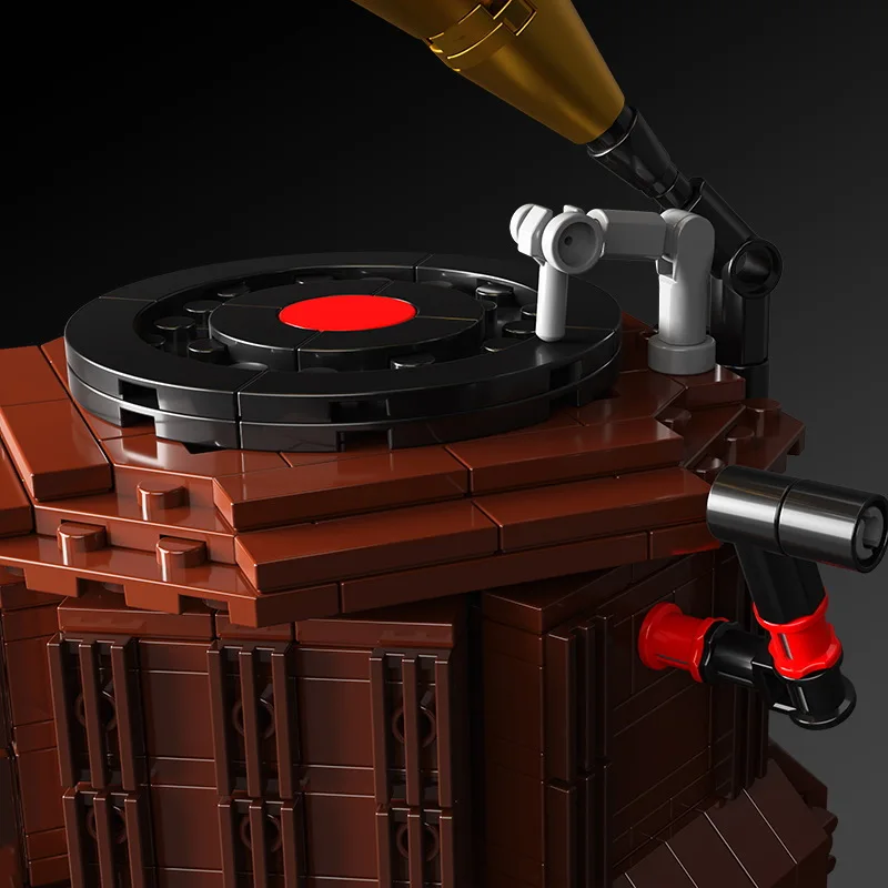 Идеи ретро Граммофон с строительные блоки Европейский Стиль Виниловый