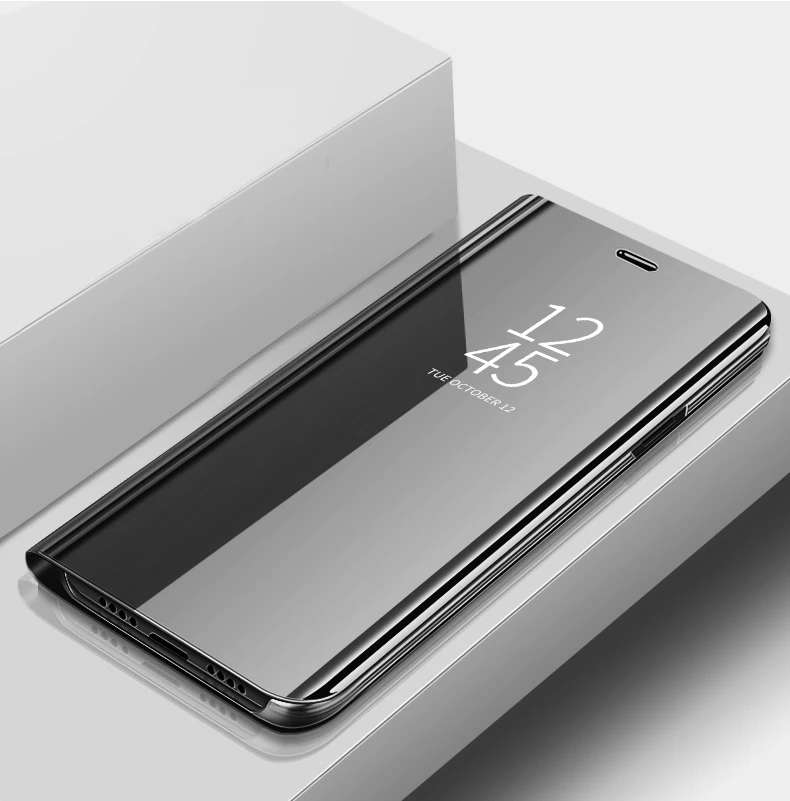 

Чехол-книжка для Huawei Honor 9X STK-LX1, кожаный, зеркальный, с подставкой