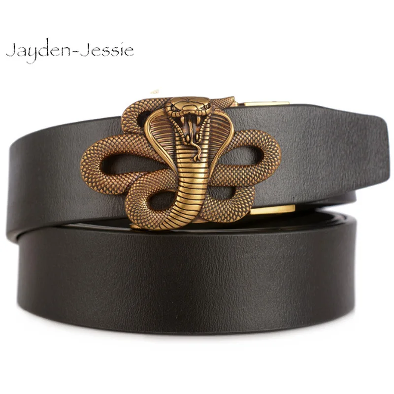 Новый Кобра Автоматическая пряжка ремень высокого класса повседневные мужские