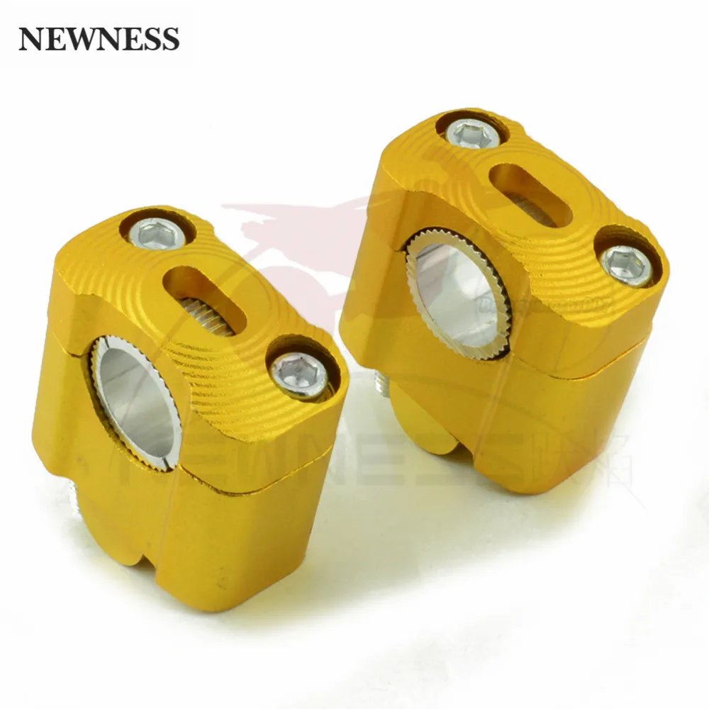 2 шт. CNC 22 мм 28 внедорожные мотоциклетные зажимы для руля risers адаптер 7/8 &quot1 1/8 Pit Dirt