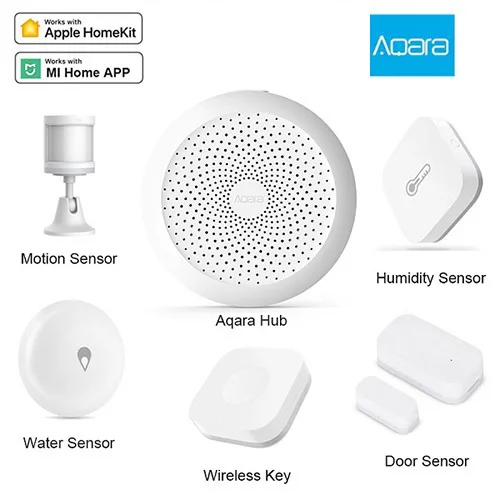 6 in 1as picture Xiaomi Aqara комплекты умного дома шлюз 3 хаб камера настенный беспроводной переключатель двери окна сенсор дверной звонок беспроводной релейный модуль домашний комплект - Цвет: 6 in 1as picture