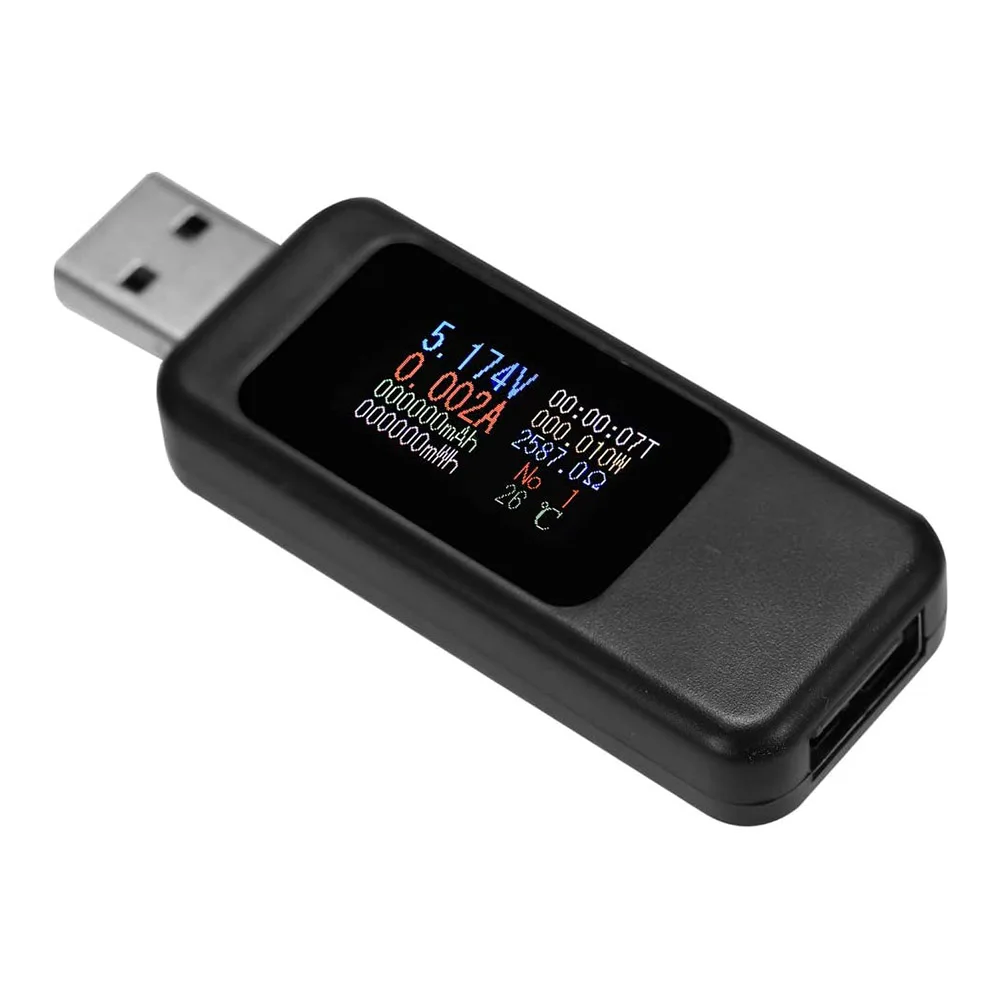 Цифровой мультиметр MX18 USB-тестер для измерения напряжения и силы тока в домашних