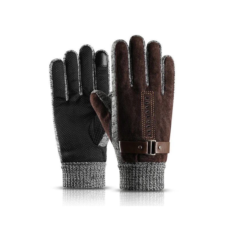 K 01 Мужские Зимние перчатки для катания на мотоцикле из свиной кожи ветрозащитные