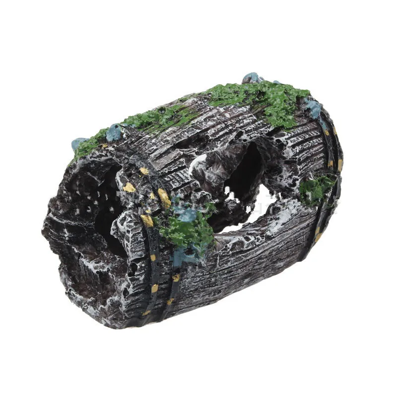 1 шт. аквариума искусственный бочонок смолы пещера украшение для Украшение