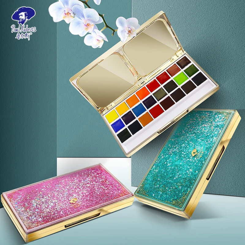 Официальный портативный набор Рубенс для путешествий 24 цвета Яркие серии умные