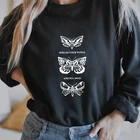 Женский пуловер с длинным рукавом, Свитшот раскрыть крылья и летать