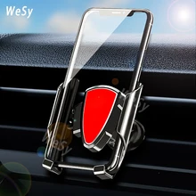 360 Rotation Car Gravity Phone Holder For iPhone11 12 Pro Max Samsung S30 Huawei P30 40 Xiaomi 11 Pro Car Air Vent Phone Bracket