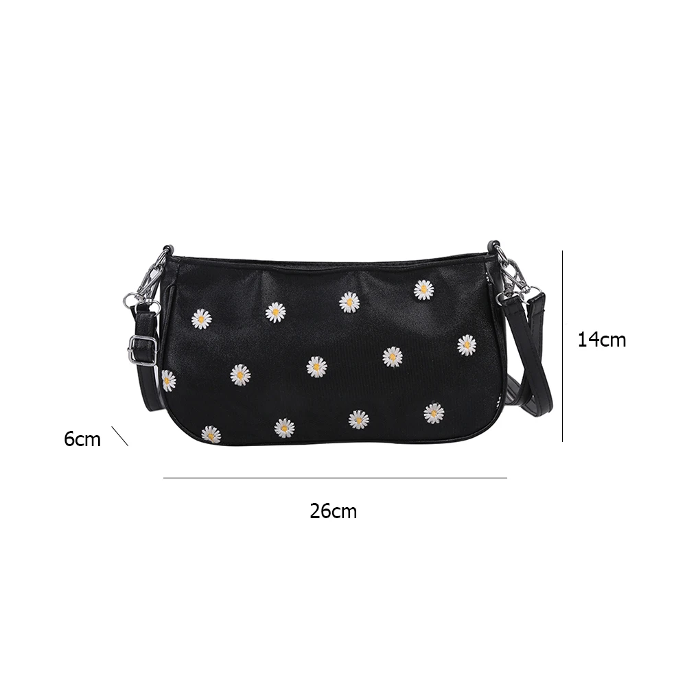

Cute Little Daisy Flower Crossbody Bag Women PU Leather Elegant Shoulder Tote Handbag For Women 2020 Small Purse sac