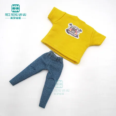 XB--025--B 1 шт., одежда Blyth Doll, модные свитера, порванные штаны для Blyth Azone OB23 OB24, кукла 1/6, аксессуары - Цвет: XB--025--B