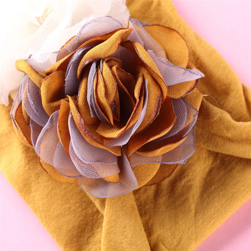 Детские нейлоновые повязки на голову с кружевом 5 шт./лот мягкие хлопковые