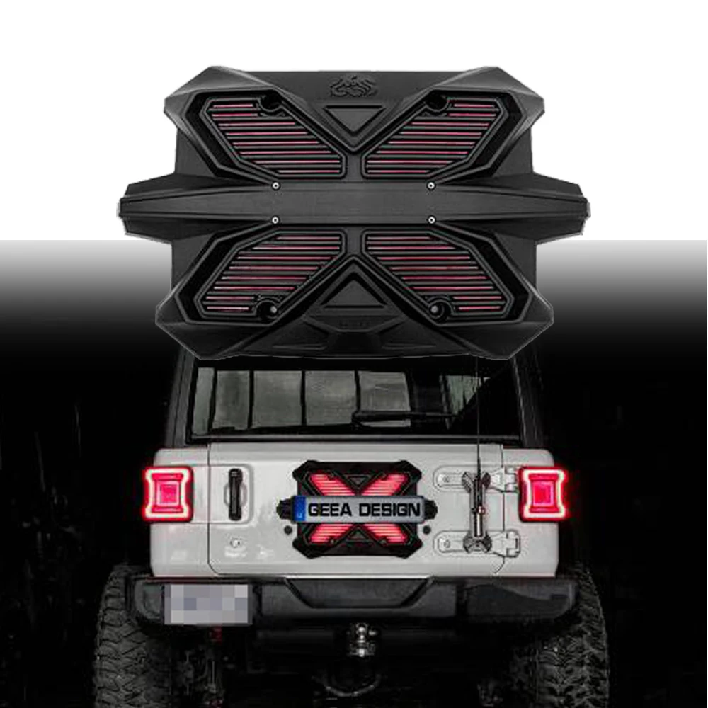 

Tailgate Decoration Tailgate Sealing Plate with Led Brake Light FOR JEEP Wrangler JL 2018+ AND JK 2007-2017 JL1226 LantSun