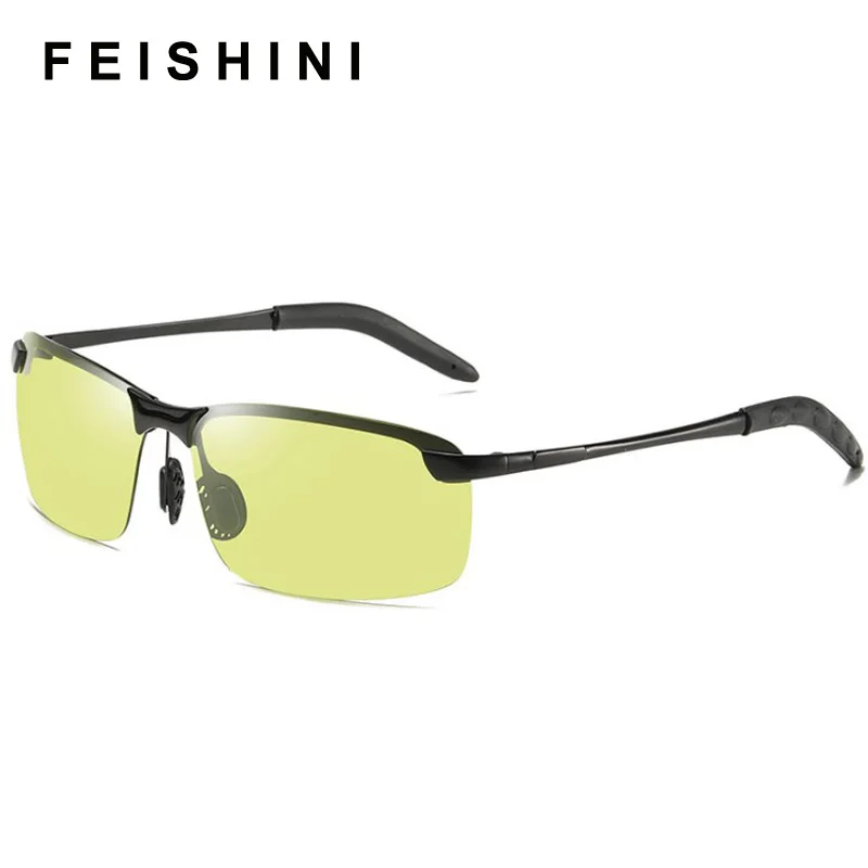 Очки Feishini мужские фотохромные защита от синего света блокировка фильтра