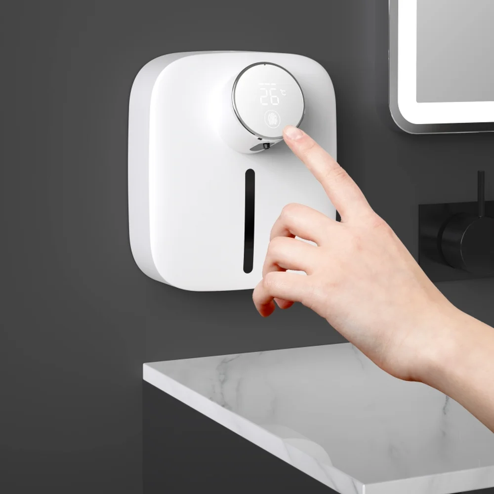 Умный автоматический дозатор для мыла с дисплеем температуры Перезаряжаемый USB