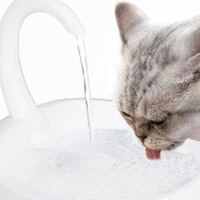 new pet drinker white led drinker with light round automatic activated carbon filter drinker cat accessories