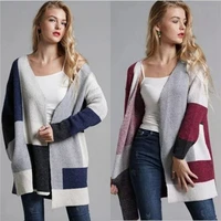 coat oversized long sleeve jumper womens sweater chunky loose cardigan knitted
