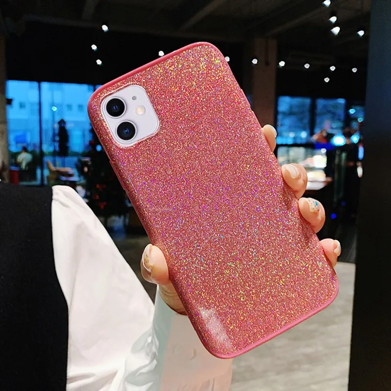 Блестящий чехол для iphone 11 Pro Max Чехол С Откидывающейся Крышкой XS XR X 6 6S 7 8 Plus |