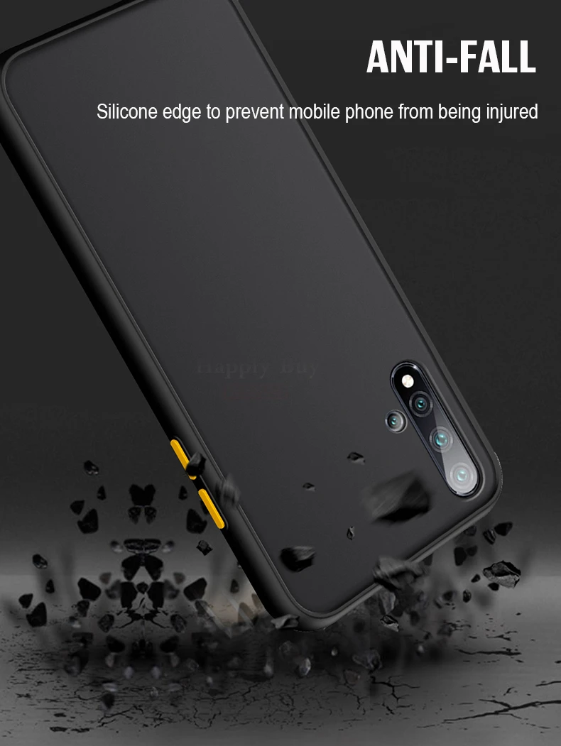 Прозрачный армированный чехол для телефона huawei Honor 20 Pro, противоударный силиконовый чехол huawei Honor 20S Nova 5 T, чехол на заднюю панель