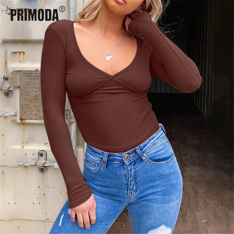 Обтягивающее облегающее боди Женское черного и белого цвета с v образным вырезом