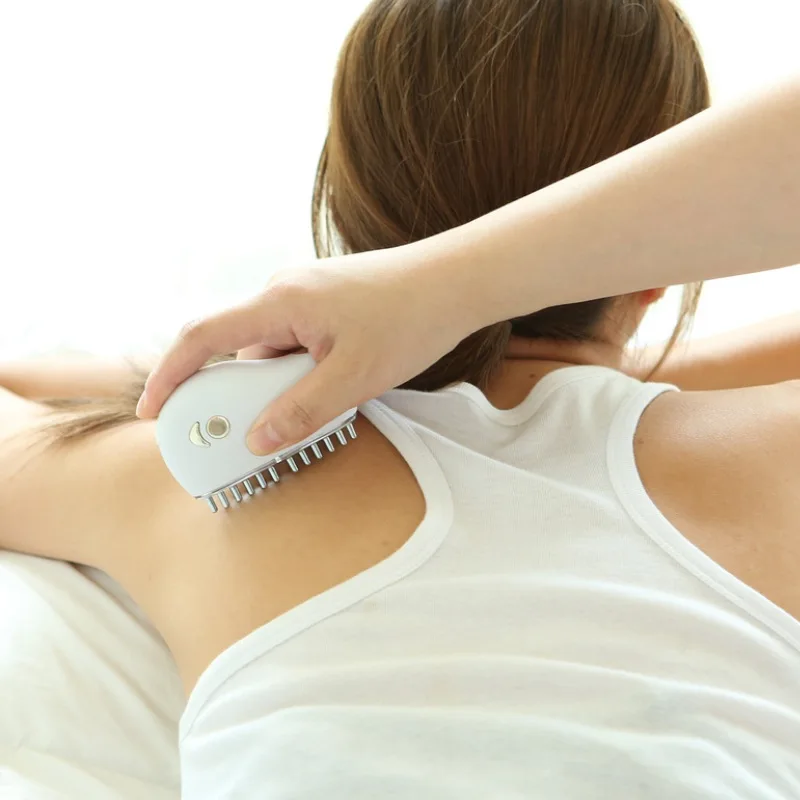 

Acupoint Massager for Body Head Hair Comb Brush Usb Massager Electric Combs Anti Cellulite Brush Relax Acupuncture Metal Beauty