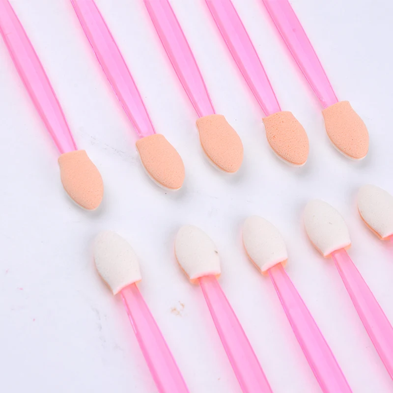 Make Up Mini Daily Use Handheld Plastic Portable Travel Professional Double Headed Salon Eye Shadow Brushes | Красота и здоровье