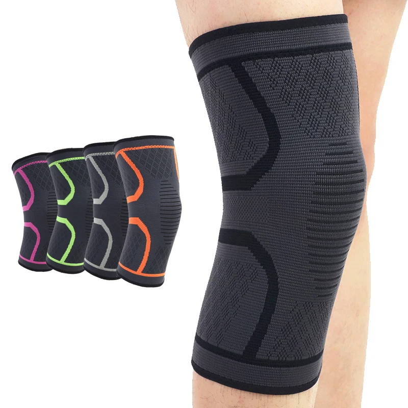 

1PC Sports Kneepad Support Football Compression Leg Sleeves Protector Running Cycling High Elastic Gym fitness Knee Pad Warm