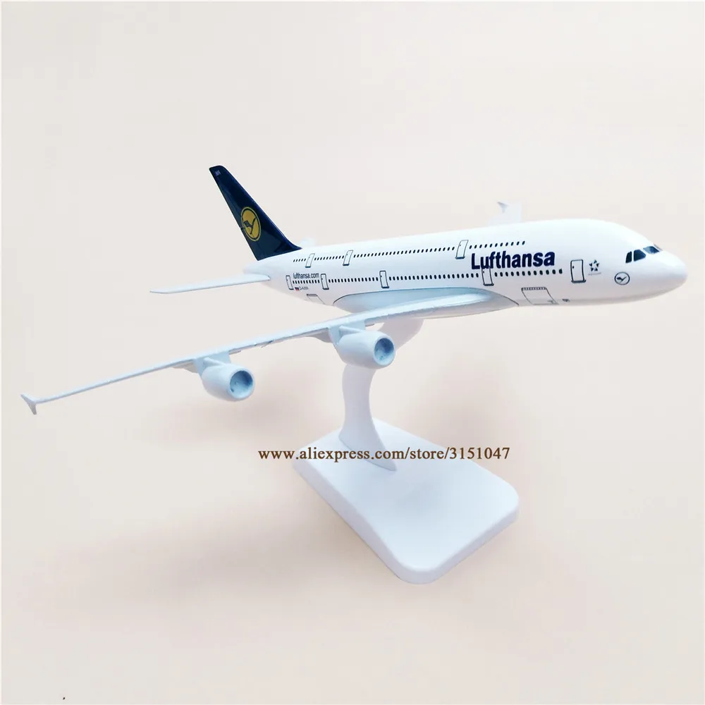 

20cm Air Germany Lufthansa Airlines A380 Airbus 380 Airways Airplane Model Alloy Metal Model Plane Diecast Aircraft Gift