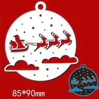 metal cutting dies santa claus above the clouds new stencils for diy scrapbook paper cards craft making craft decoration 8 59m
