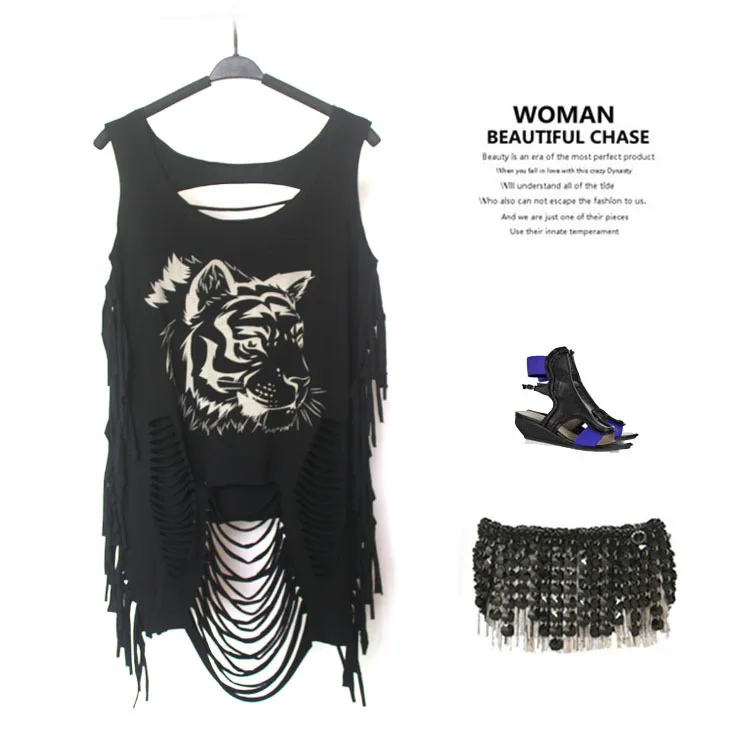 Летняя женская футболка в стиле панк рок новая модная с принтом черепа открытыми