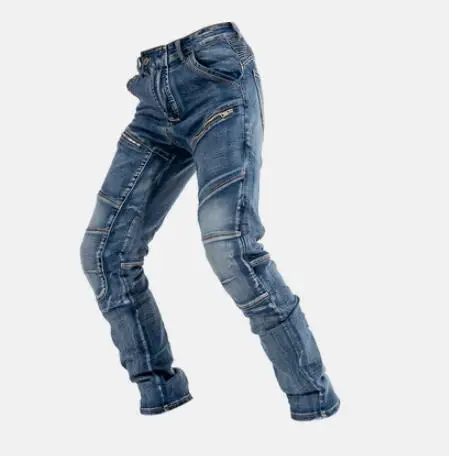 Новый арамидных MOTO Штаны для езды на мотоцикле хлопковые джинсы четыре сезона