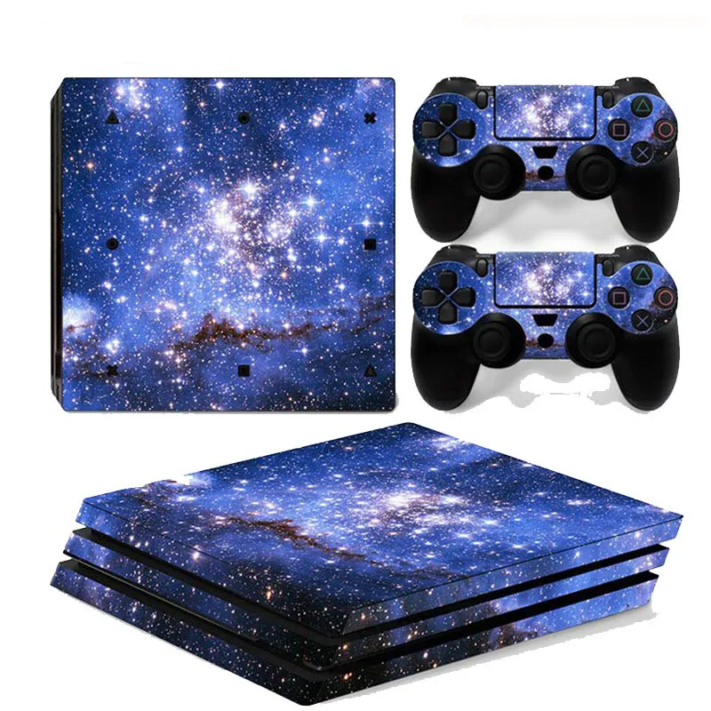 Наклейка Sky Stars для PS4 Pro Обложка консоли и 2 шт. наклеек контроллера Sony Playstation 4