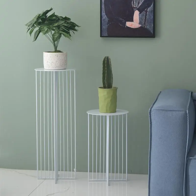 Скандинавские кованые напольные цветочные стойки с высокой стопой креативная