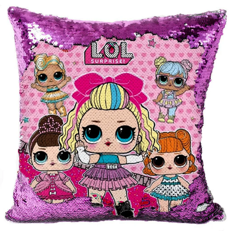 40 см новые аксессуары для кукол-сюрпризов Lol чехол подушки два цвета с блестками