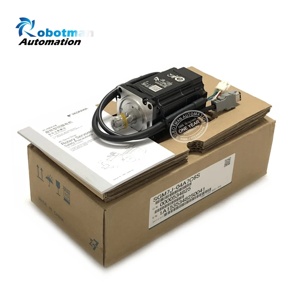 

New in box AC Servo Motor SGM7J-04A7C6S 400W 200V 2.5A With Free DHL/UPS/FEDEX