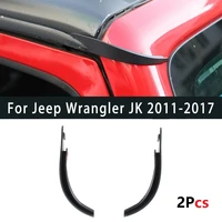 2pcs water rain gutter extension for jeep wrangler jk 2011 2017 for jeep wrangler jl gladiator jt 2018 2019 2020 car accessories