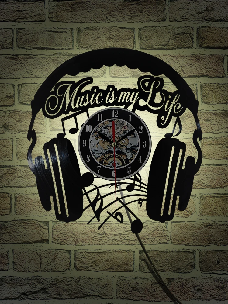 2020 горячая Распродажа Виниловые Настенные Часы Тема искусство часы настенные