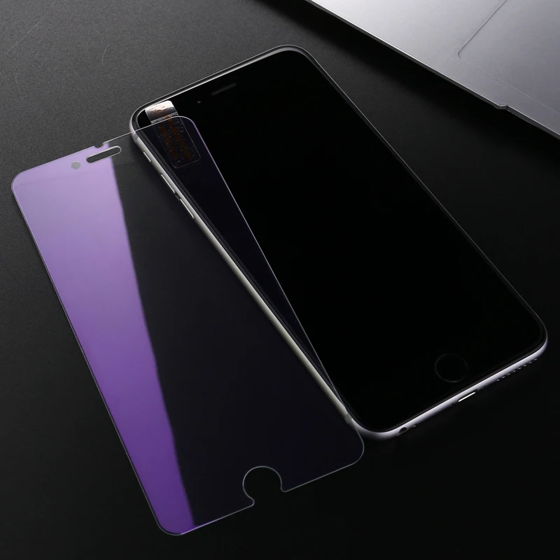 Закаленное стекло для iPhone SE 2020 XR X XS Max 8 7 6 6s Plus защита экрана 2.5D от фиолетового