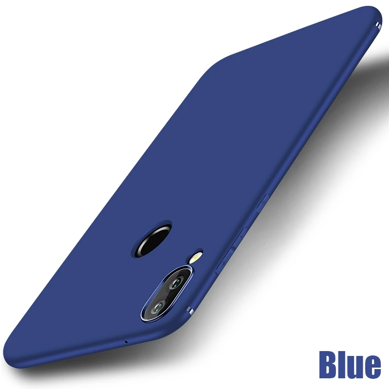 Чехол Nova 3i 3 мягкий матовый чехол s для huawei P20 P30 Lite Pro Honor 8A 8C 8X8 S 9 10i 10 20 Pro P Smart конфетный чехол - Цвет: Blue