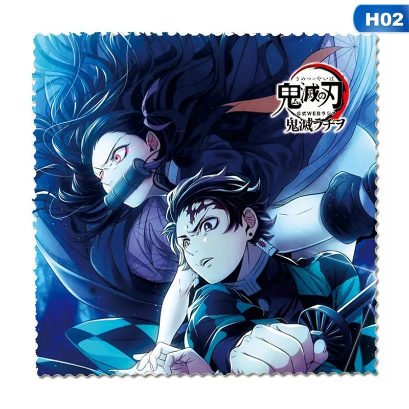 

Anime Demon Slayer Glasses Cleaning Cloth Lens Cloth Wipes For Lens 16*15cm For Glasses Camera Computer