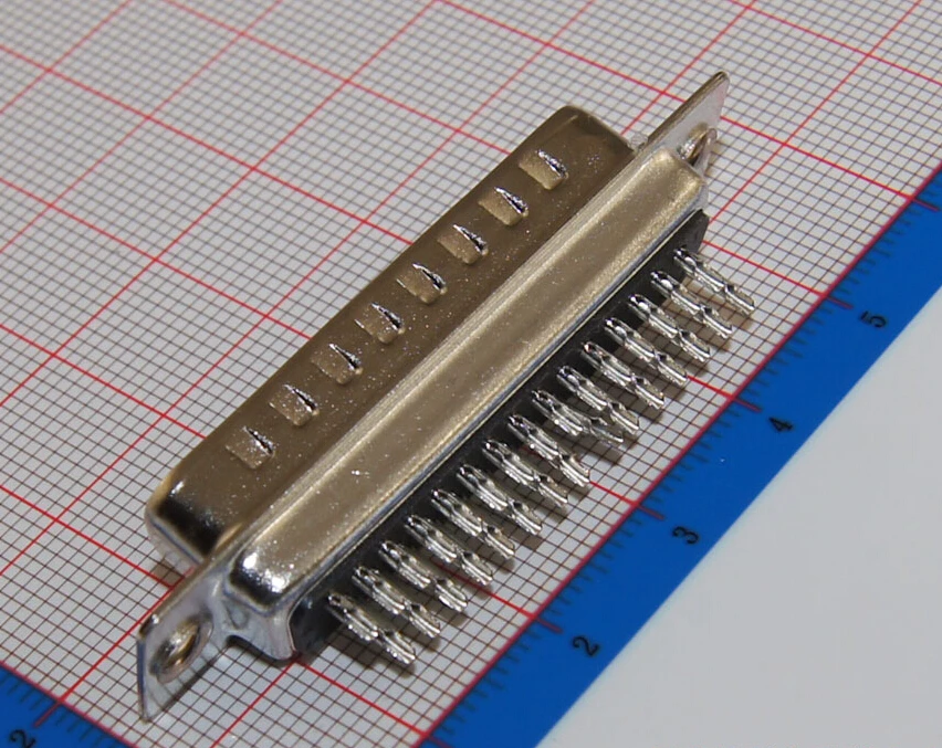 

50 Pcs New Serial Port D-SUB 44 Pin Male Solder Type Plug Adapter Connector 3 Rows DB44