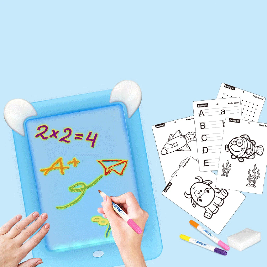 Детская неоновая Светодиодная панель для рисования Discovery прозрачная поверхность