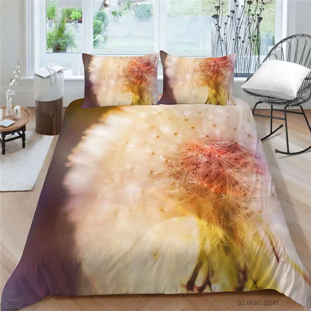 

Flower Bedding Set For Girls Nature Beautiful Duvet Cover King Queen Twin Full Single Double Colorful Bed Set Comfortable