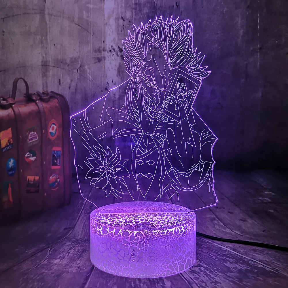 Холодный DC Joker Poker Face Smile Jack клоун Детский Светильник 3D светодиодный ночник