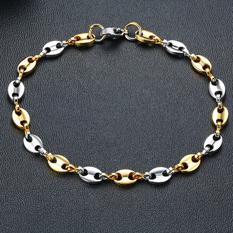 Браслет цепочка из нержавеющей стали 7 дюйма|Цепочки и браслеты| |